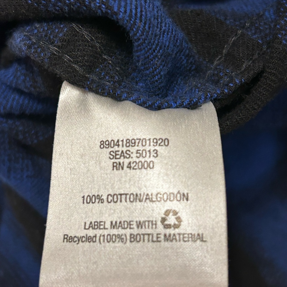 Route 66 Men's Blue and Black Plaid Shirt - Picture 7 of 7